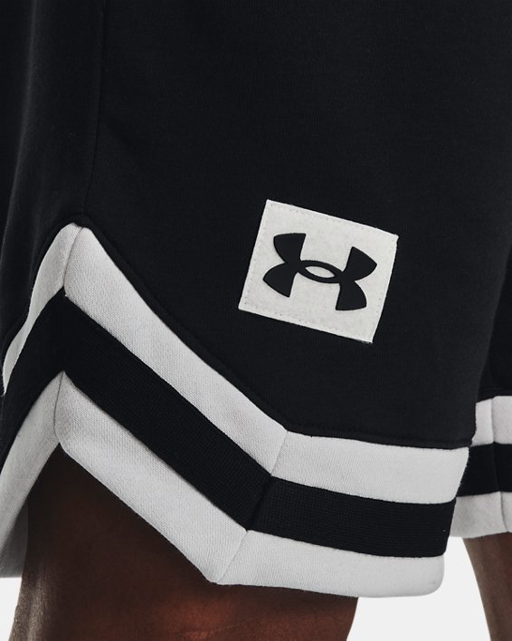 Herren UA Rival Fleece Alma Mater Shorts, Black, pdpMainDesktop image number 3